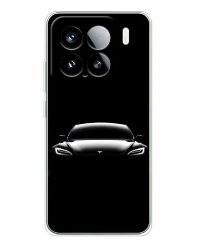 Чохол для Xiaomi 15S Pro з картинкою «Фари Tesla Night» Чохол для Xiaomi 15S Pro з картинкою «Фари Tesla Night»