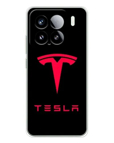 Чохол для Xiaomi 15S Pro з картинкою «Tesla Red Logo» Чохол для Xiaomi 15S Pro з картинкою «Tesla Red Logo»