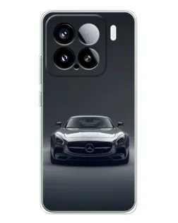 Чехол для Xiaomi 15S Pro с картинкой «Mercedes на черном»