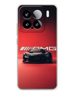 Чехол для Xiaomi 15S Pro с картинкой «Mercedes AMG — красная линия»