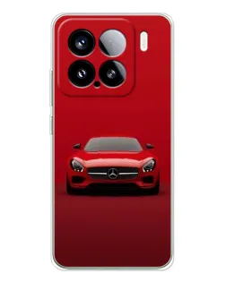 Чехол для Xiaomi 15S Pro с картинкой «Красный Mercedes AMG»