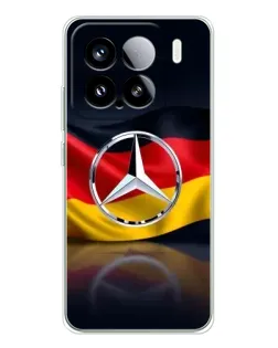 Чехол для Xiaomi 15S Pro с картинкой «Mercedes — флаг Германии»