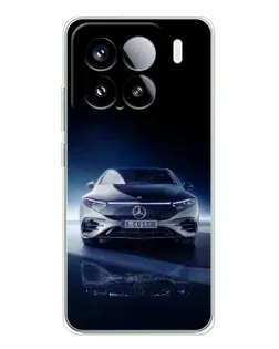 Чехол для Xiaomi 15S Pro с картинкой «Ночной Mercedes EQ»