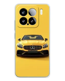Чехол для Xiaomi 15S Pro с картинкой «Желтый Mercedes GT»