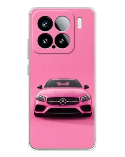 Чехол для Xiaomi 15S Pro с картинкой «Розовый Mercedes AMG»