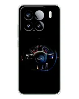 Чохол для Xiaomi 15S Pro з картинкою «Салон Audi — кермо» Чохол для Xiaomi 15S Pro з картинкою «Салон Audi — кермо»