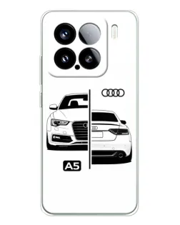 Чехол для Xiaomi 15S Pro с картинкой «Audi — контрастный дизайн»