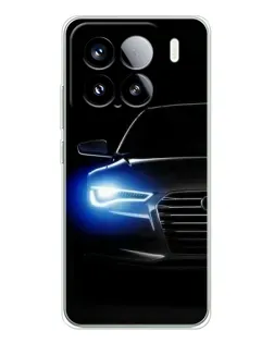 Чехол для Xiaomi 15S Pro с картинкой «Неоновый взгляд Audi»