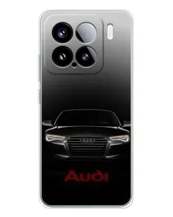 Чехол для Xiaomi 15S Pro с картинкой «Audi — градиентный контур»
