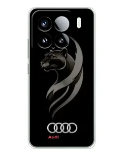 Чехол для Xiaomi 15S Pro с картинкой «Графика — пантера и Audi»