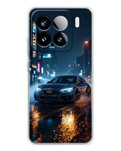 Чехол для Xiaomi 15S Pro с картинкой «Ночной город и Audi»