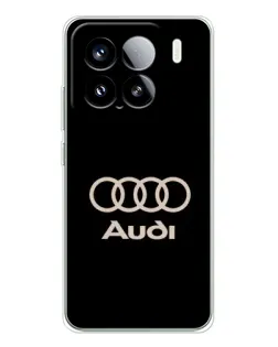 Чехол для Xiaomi 15S Pro с картинкой «Audi — золотой логотип»