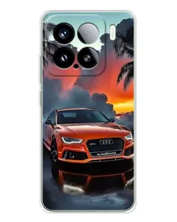Чехол для Xiaomi 15S Pro с картинкой «Audi — закат»