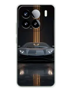 Чохол для Xiaomi 15S Pro з картинкою «Lamborghini золоті лінії»