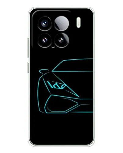 Чохол для Xiaomi 15S Pro з картинкою «Блакитний силует Lamborghini» Чохол для Xiaomi 15S Pro з картинкою «Блакитний силует Lamborghini»