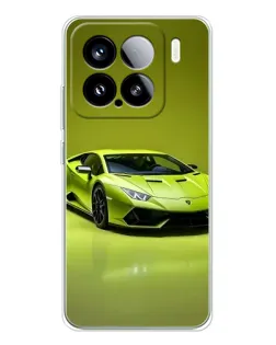 Чохол для Xiaomi 15S Pro з картинкою «Салатовий Lamborghini Huracan»