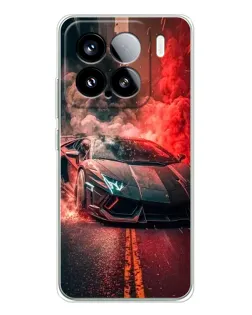 Чохол для Xiaomi 15S Pro з картинкою «Lamborghini червоний дим»