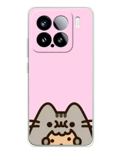 Чохол для Xiaomi 15S Pro з картинкою «Pusheen та печиво» Чохол для Xiaomi 15S Pro з картинкою «Pusheen та печиво»