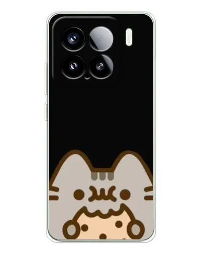 Чехол для Xiaomi 15S Pro с картинкой «Пушин на черном»