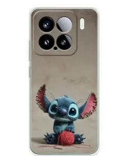 Чехол для Xiaomi 15S Pro с картинкой «Стич на коричневом фоне»