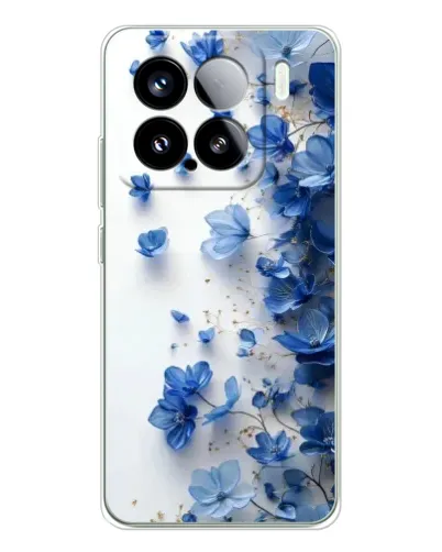 Чохол для Xiaomi 15S Pro з картинкою «Блакитний квітковий каскад» Чохол для Xiaomi 15S Pro з картинкою «Блакитний квітковий каскад»