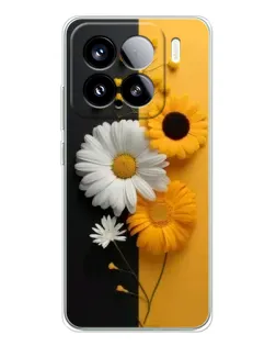 Чохол для Xiaomi 15S Pro з картинкою «Соняшник та ромашка» Чохол для Xiaomi 15S Pro з картинкою «Соняшник та ромашка»