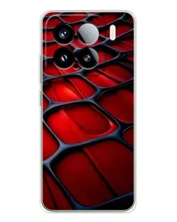 Чохол для Xiaomi 15S Pro з картинкою «Червона глянцева сітка»