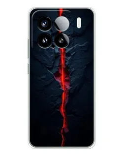 Чохол для Xiaomi 15S Pro з картинкою «Червона лавова тріщина»