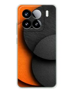 Чохол для Xiaomi 15S Pro з картинкою «Геометрія помаранчевих кіл»