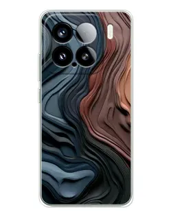 Чохол для Xiaomi 15S Pro з картинкою «Кольорові хвилі каньйону»