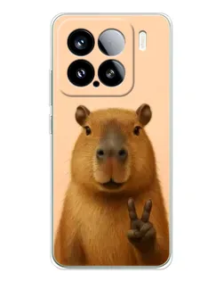 Чохол для Xiaomi 15S Pro з картинкою «Капібара вікторія» Чохол для Xiaomi 15S Pro з картинкою «Капібара вікторія»