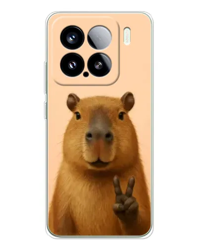 Чехол для Xiaomi 15S Pro с картинкой «Капибара виктория» Чехол для Xiaomi 15S Pro с картинкой «Капибара виктория»