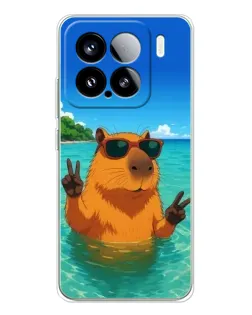 Чохол для Xiaomi 15S Pro з картинкою «Морська капібара» Чохол для Xiaomi 15S Pro з картинкою «Морська капібара»