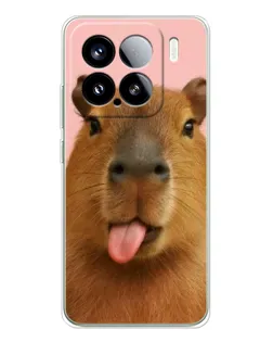 Чохол для Xiaomi 15S Pro з картинкою «Капібара з язиком» Чохол для Xiaomi 15S Pro з картинкою «Капібара з язиком»