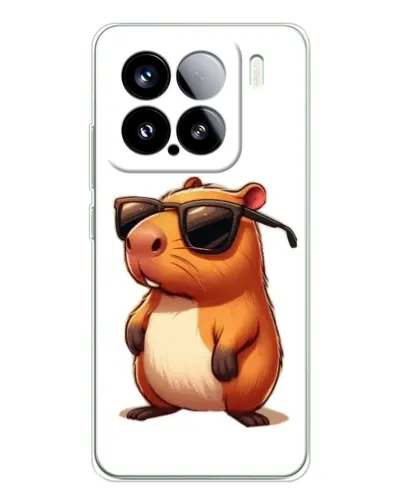 Чехол для Xiaomi 15S Pro с картинкой «Капибара в очках» Чехол для Xiaomi 15S Pro с картинкой «Капибара в очках»