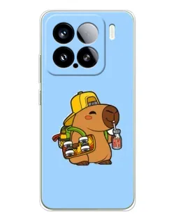 Чохол для Xiaomi 15S Pro з картинкою «Капібара на скейті» Чохол для Xiaomi 15S Pro з картинкою «Капібара на скейті»