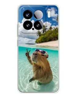 Чохол для Xiaomi 15S Pro з картинкою «Капібара на морі» Чохол для Xiaomi 15S Pro з картинкою «Капібара на морі»