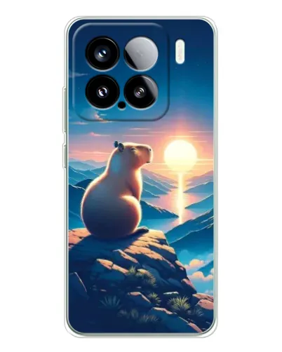 Чехол для Xiaomi 15S Pro с картинкой «Закат солнца с капибарой» Чехол для Xiaomi 15S Pro с картинкой «Закат солнца с капибарой»