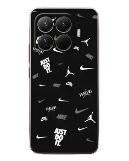 Чехол для Xiaomi 15T Pro с картинкой «Nike Black Pattern»