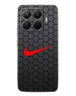 Чехол для Xiaomi 15T Pro с картинкой «Nike — карбоновая сетка»