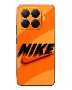 Чехол для Xiaomi 15T Pro с картинкой «Оранжевый драйв Nike»