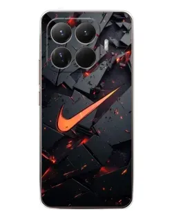 Чехол для Xiaomi 15T Pro с картинкой «Nike — эффект разломов»