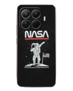 Чохол для Xiaomi 15T Pro з картинкою «NASA — крокуємо по Місяцю»