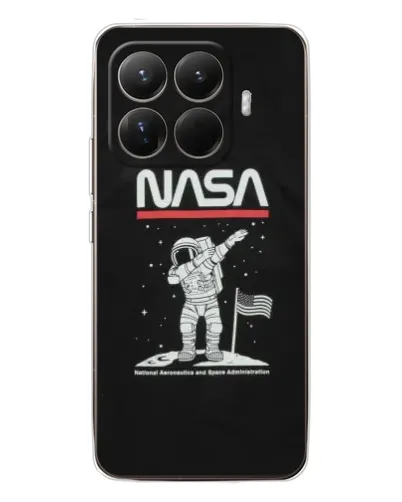 Чохол для Xiaomi 15T Pro з картинкою «NASA — крокуємо по Місяцю»