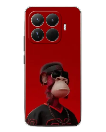 Чехол для Xiaomi 15T Pro с картинкой «Bored Ape в красном»