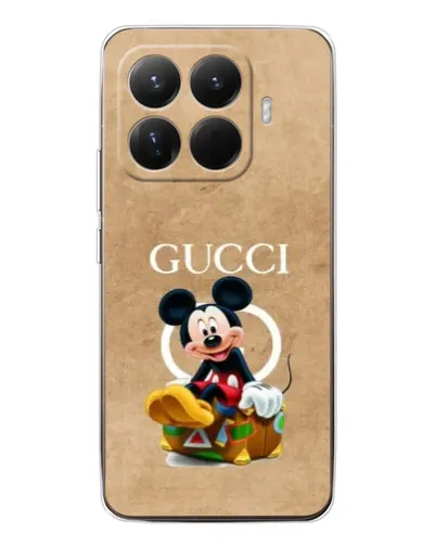 Чохол для Xiaomi 15T Pro з картинкою «Міккі Маус Gucci — крафт»