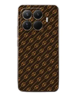 Чохол для Xiaomi 15T Pro з картинкою «Gucci — золоті діагоналі»