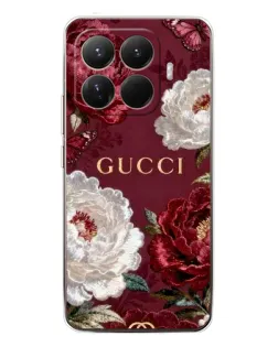 Чехол для Xiaomi 15T Pro с картинкой «Gucci — бордовые розы»