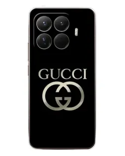 Чехол для Xiaomi 15T Pro с картинкой «Gucci — золото на черном»