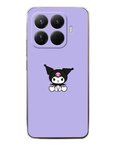 Чохол для Xiaomi 15T Pro з картинкою «Kuromi — фіолетовий мінімалізм»
